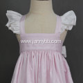 Latest Fancy summer pink stripe baby girl dresses